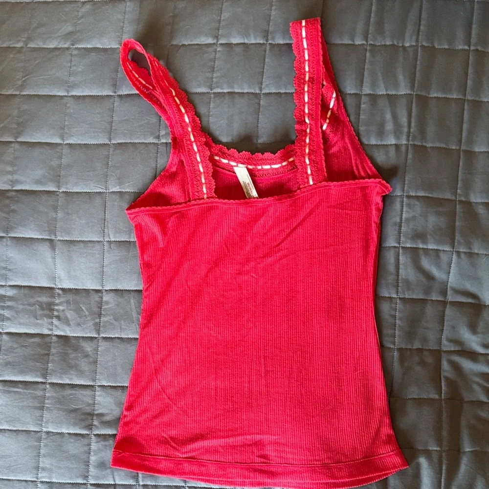 Free People Scarlet Lace-Trim Camisole - Picture 2 of 3